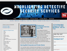 Tablet Screenshot of moonlightingdetective.com